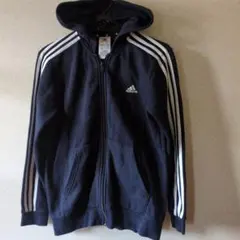 adidas ネイビー パーカー J160