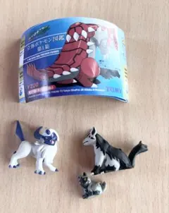 【リーフレット付】立体ポケモン図鑑 ポチエナ グラエナ アブソル フィギュア
