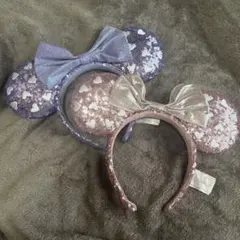 香港ディズニー ハート型カチューシャ 2個セット