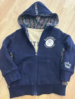 BABYDOLL フリースジャケット ネイビー/ベージュ約90cm リバーシブル