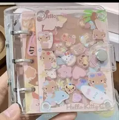 ハローキティ日焼けキティ シャカシャカ リフィル付バインダー シール帳