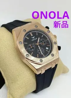 特価中★■ 新品 ONOLA メンズ 腕時計 クロノグラフ