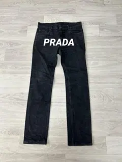 希少⭐️PRADA プラダ コーティングデニム ナイロン混 スキニー