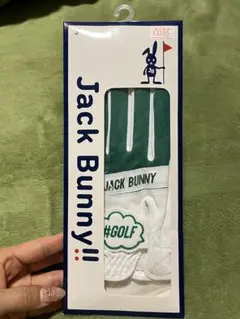 Jack Bunny ゴルフグローブ 緑/白