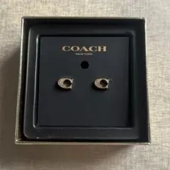 COACH シグネチャー ピアス ゴールド