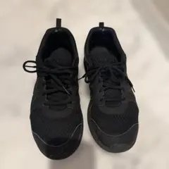 ブラックスニーカー 27.5cm アシックス