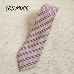 LES MUES レミュー ストライプ ネクタイ シルク メンズ ビジネス