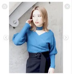 MURUA　ムルーア　カシュクールチョーカーハーフニット　FREE