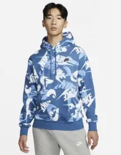 Nike ロゴパターン フード付きパーカー