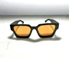 【新品】ヴィンテージ スクエア y2k サングラス イエロー 男女兼用 韓国