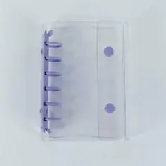 シール帳 クリアパープルバインダー A7 リフィル10枚 セット シール