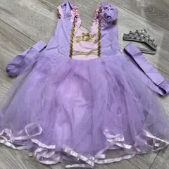 ラプンツェルドレス 子供用ドレス 110cm ハロウィン仮装