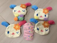 サンリオ　ウサハナぬいぐるみポーチ 4点セット
