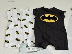 H&M バットマン 半袖 ロンパース 3M (約60) 2枚セット 双子ペアのサムネイル