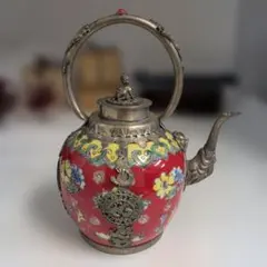 O-2130】九谷錦園 花瓶 花入 金継ぎ 薩摩焼風 - メルカリ
