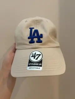 47 Brand LA Dodgers キャップ ベージュ