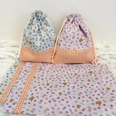 給食袋✳︎ランチョンマット✳︎入園入学✳︎ハンドメイド✳︎女の子