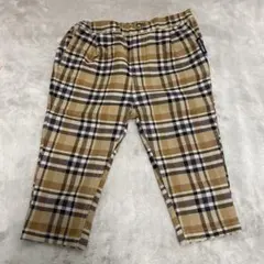 PETIT MAIN チェック柄ロングパンツ 100cm
