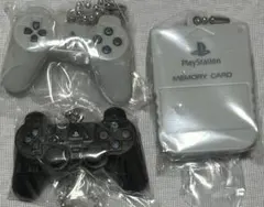 匿名配送 PlayStation ミニチュアチャーム付きビスケット 3点セット