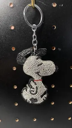 スヌーピー キーホルダー キラキラ スワロフスキー