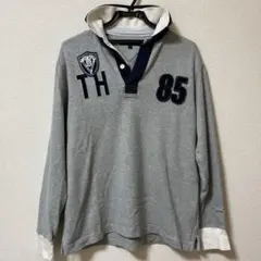 Tommy Hilfiger グレー 長袖ポロシャツ