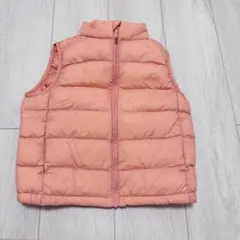 UNIQLO キッズ　ピンク　ダウンベスト　120