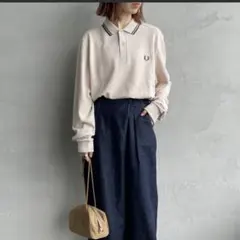 FRED PERRYツインティップラインワンポイントロゴ刺繍ポロシャツ