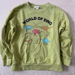 120 SHOO・LA・R 恐竜プリント トレーナー