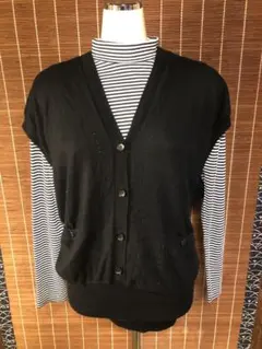 未使用品 serene dept. セレーヌデプト ニットベスト 通年素材