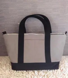 バイカラー キャンバス トートバッグ