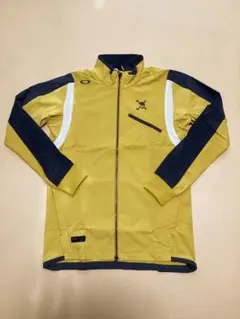 OAKLEY（M）イエロー　メンズ　ゴルフウエア SKULLジャケット