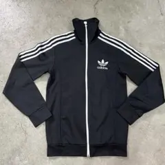 【希少/80s〜90s】アディダス トラックジャケット 黒白 青タグ 90 古着