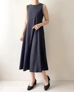 ユニクロ UNIQLO ウルトラストレッチ エアリズムワンピース ブラック　S