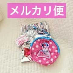 ディズニーランド　ミニーのファンダーランド　カプセルトイ　ピンク水玉