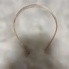 シンプル カチューシャ ゴールドカラー ヘアアクセサリー