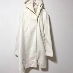 【Loungedress】F オフホワイト　コート　きれいめのサムネイル