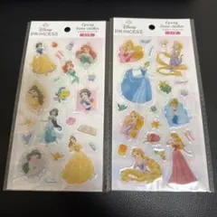 ディズニープリンセス エポキシラメシール ぷっくりシール