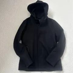 UNITED ARROWS フード付きコート ブラック