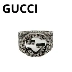 美品 GUCCI 指輪 燻‼️インターロッキングワイドリング 19号 - メルカリ