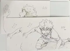 ハイキュー 日向翔陽 ポストカード 原画展 ※折れあり