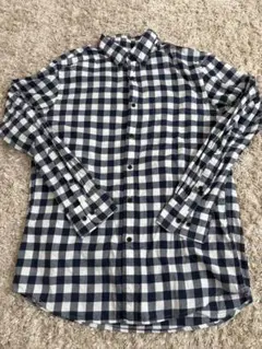 ユニクロ　ギンガムチェック　メンズ　M
