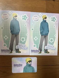 ブルーロック コラボカフェ 糸師 凛 ポストカード 名刺風カード 秋葉原