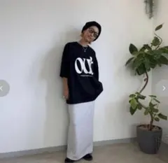 annaさんコラボ　ロゴプリント Tシャツ ブラック Mサイズ