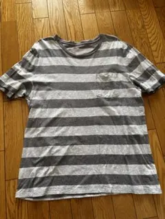 GAP メンズ 半袖Tシャツ ボーダー ポケット付き L