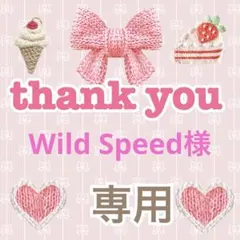 Wild Speed様 リクエスト 3点 まとめ商品