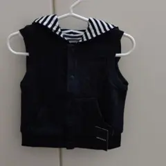 COMME CA FOSSETTE  未使用 リバーシブルパーカーベスト80cm