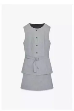 ZARA ツーピース風クレープショートワンピース XS 新品未使用 - メルカリ