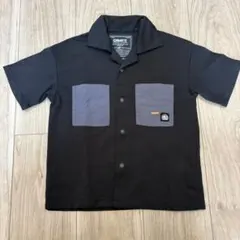 CAMP7 ブラック 半袖シャツ ポケット付き　105cm
