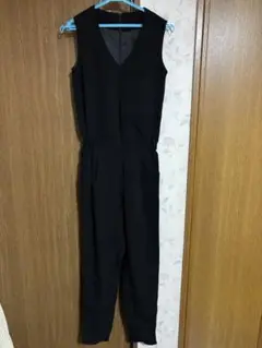 ブラック ノースリーブ オールインワン S