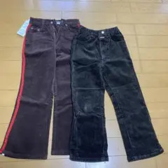 未使用品　110㎝コーデュロイパンツ2本